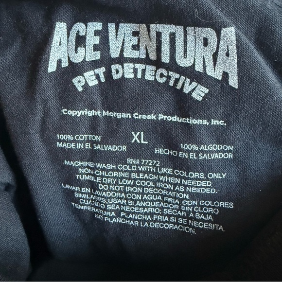 Ace Ventura Pet Detective Jim Carrey Movie Graphic T-Shirt Sz XL - Picture 6 of 10